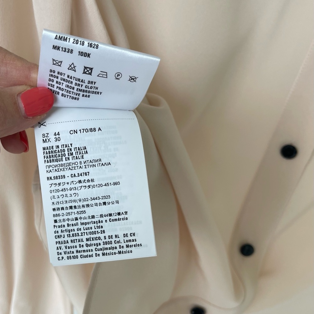 Miu Miu Light Pink Blouse…NWOT - Picture 10 of 11